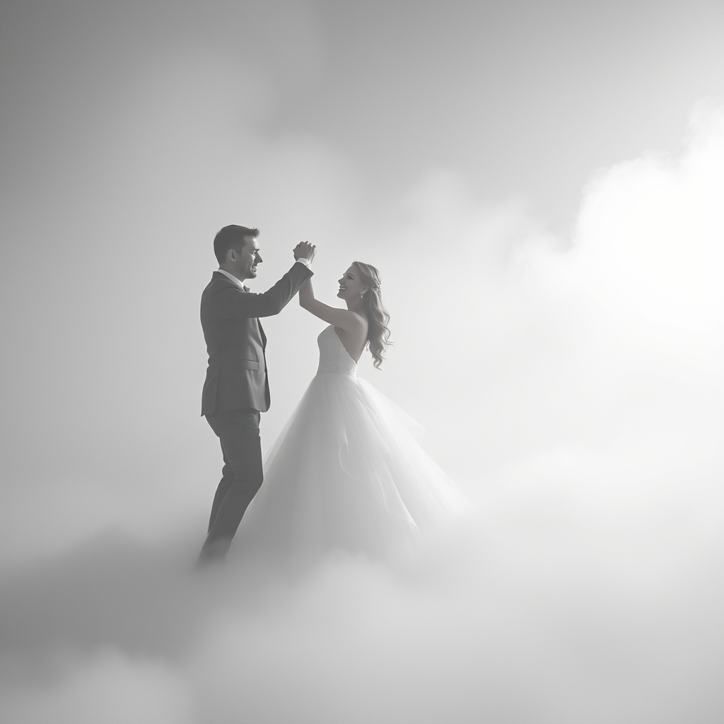 a dancing on a cloud first dance mood art