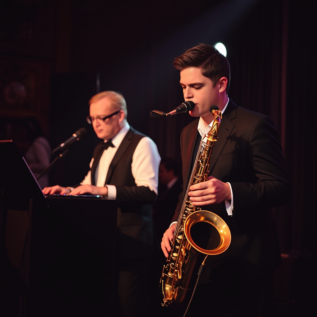 live musicians with the DJ mood art
